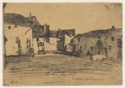 Liverdun, del Conjunto francés (Douze Eaux-Fortes d de James Abbott McNeill Whistler