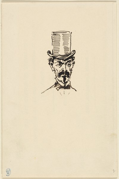 Hombre con sombrero de copa de James McNeill Whistler