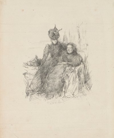Madre e hija [La madre enferma] de James McNeill Whistler