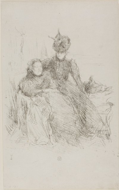 Madre e hija [La madre enferma] de James McNeill Whistler