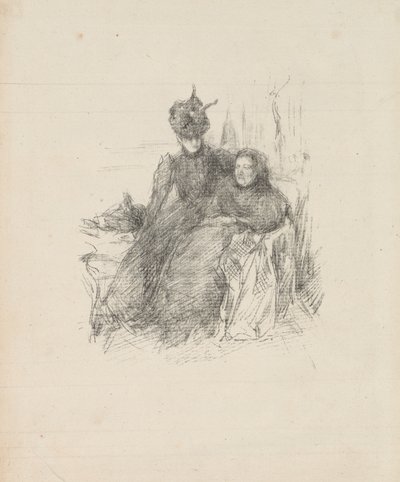 Madre e hija [La madre enferma] de James Abbott McNeill Whistler