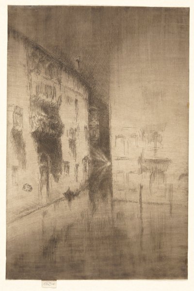 Nocturne: Palaces, from the Second Venice Set (Un conjunto de veintiséis aguafuertes) de James Abbott McNeill Whistler