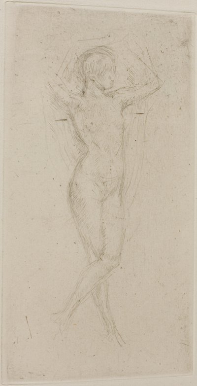 Chica Desnuda con los Brazos Levantados de James Abbott McNeill Whistler