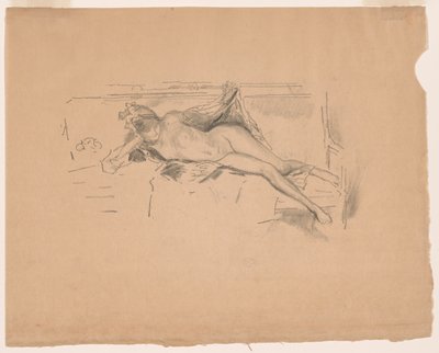 Modelo desnudo, reclinado de James Abbott McNeill Whistler