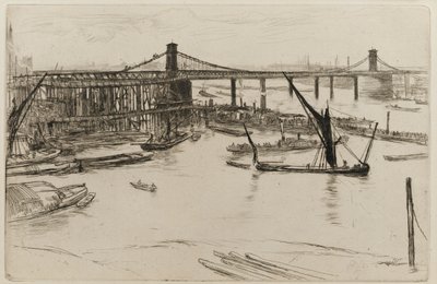 Viejo Puente de Hungerford de James Abbott McNeill Whistler