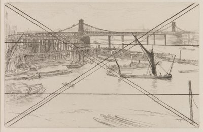 Viejo puente de Hungerford de James Abbott McNeill Whistler