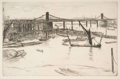 Antiguo puente de Hungerford de James McNeill Whistler