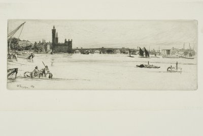 El viejo puente de Westminster de James Abbott McNeill Whistler