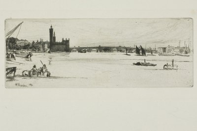 El viejo puente de Westminster de James Abbott McNeill Whistler