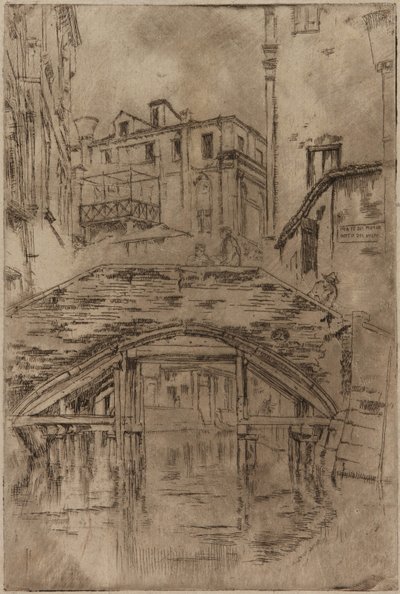 Ponte del Piovan de James Abbott McNeill Whistler