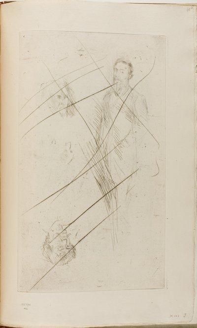 Bocetos de retratos incluyendo a F.R. Leyland y Whistler de James Abbott McNeill Whistler