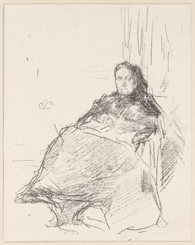 Estudio de retrato: Sra. Philip, No. 2 de James Abbott McNeill Whistler