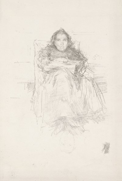 Estudio de retrato: Sra. Philip, No. 3 de James Abbott McNeill Whistler