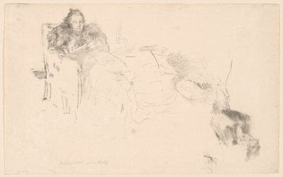 Estudio de retrato: Sra. Philip, No. 4 [Estudios de los Philips] de James Abbott McNeill Whistler