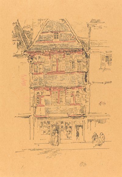 Casa roja, Paimpol de James Abbott McNeill Whistler
