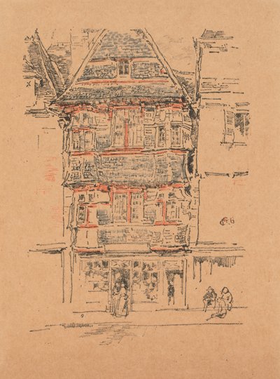 Casa roja, Paimpol de James Abbott McNeill Whistler