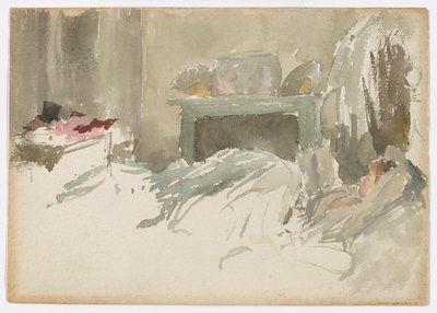 Descansando en la cama de James Abbott McNeill Whistler