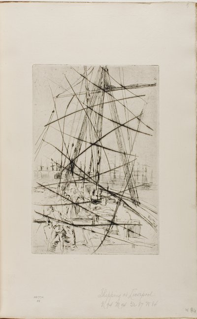 Embarcaciones en Liverpool de James Abbott McNeill Whistler