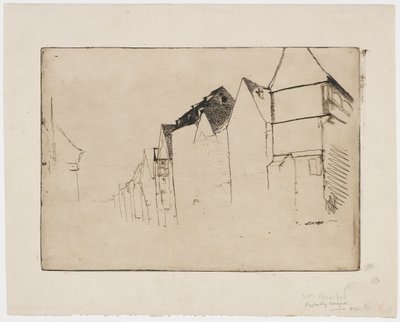 Boceto de casas de James Abbott McNeill Whistler