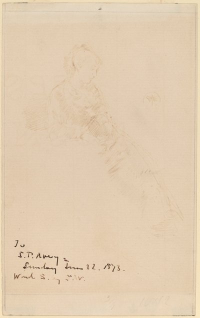 Boceto de Maud de James Abbott McNeill Whistler
