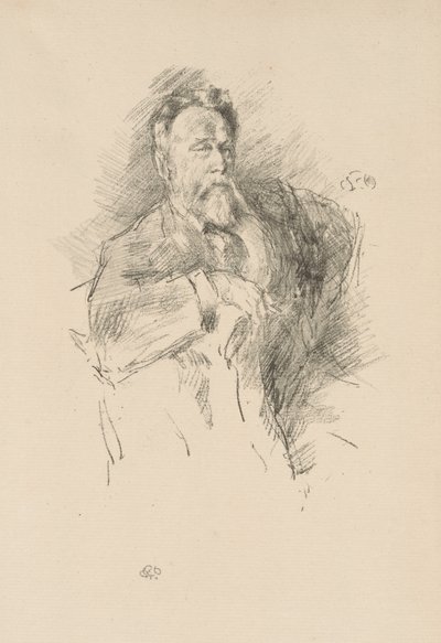 Boceto de William E. Henley de James Abbott McNeill Whistler