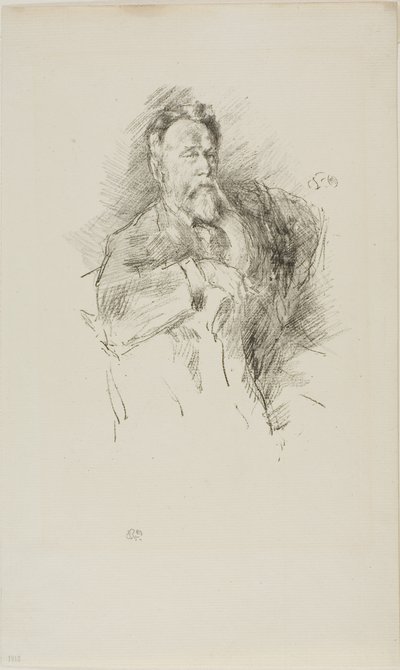 Boceto de William E. Henley de James Abbott McNeill Whistler