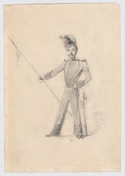 Soldado con lanza de James Abbott McNeill Whistler