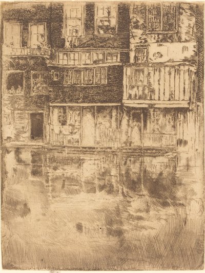 Casa cuadrada, Ámsterdam de James Abbott McNeill Whistler
