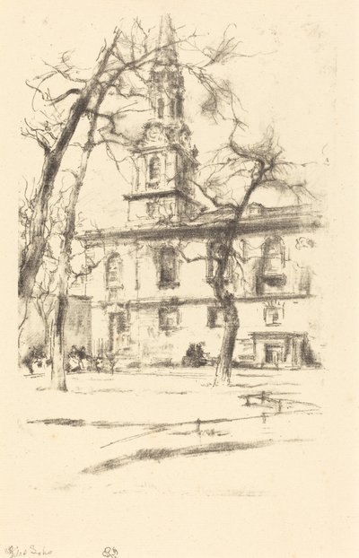 San Giles-in-the-Fields de James Abbott McNeill Whistler