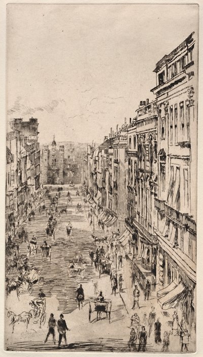 Calle St. James de James McNeill Whistler