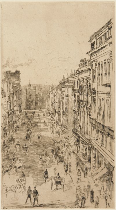 Calle St. James de James Abbott McNeill Whistler