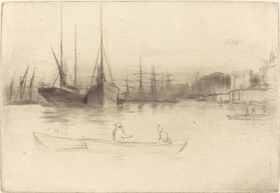 Barcos de Vapor frente a la Torre de James Abbott McNeill Whistler
