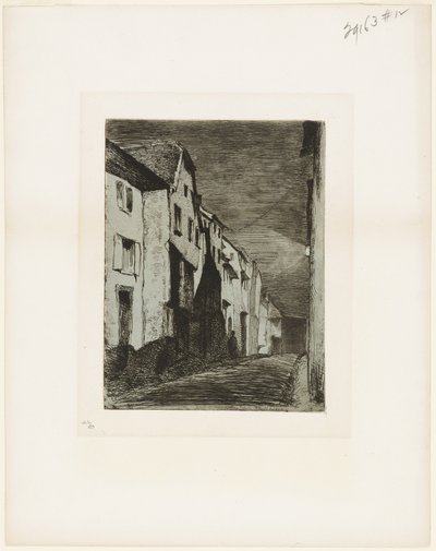 Calle en Saverne de James Abbott McNeill Whistler