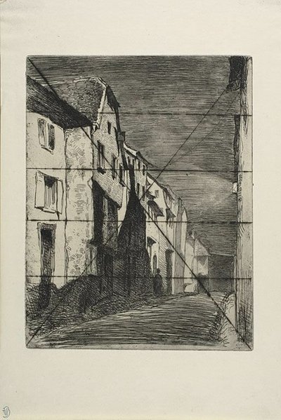 Calle en Saverne de James Abbott McNeill Whistler