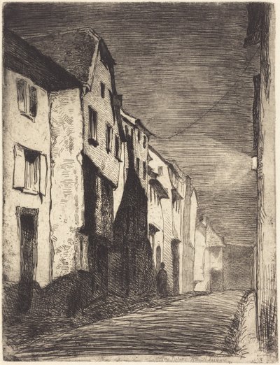 Calle en Saverne de James McNeill Whistler