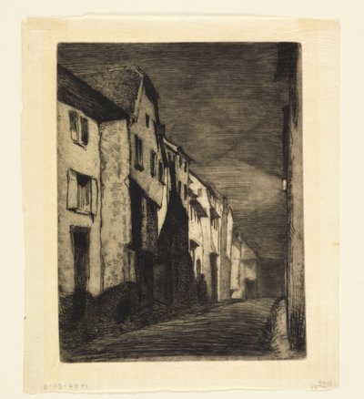 Calle en Saverne de James Abbott McNeill Whistler