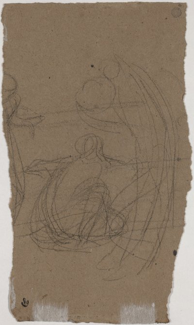 Estudio para "Variaciones en Azul y Verde" [verso] de James Abbott McNeill Whistler