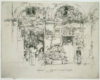 Girasoles, Marché St Germain, París de James Abbott McNeill Whistler