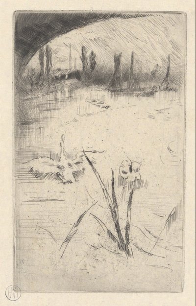 cisne e iris de James Abbott McNeill Whistler
