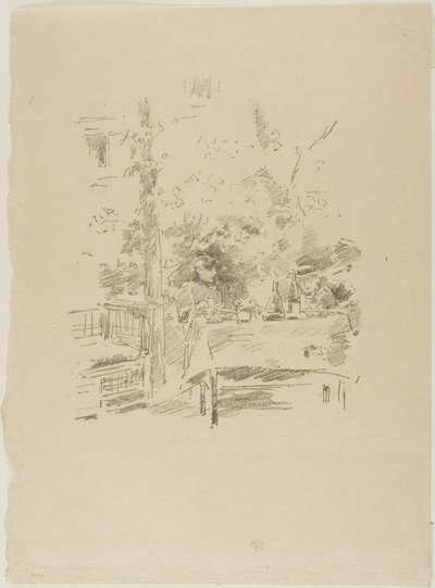 Tête-à-tête en el jardín de James McNeill Whistler