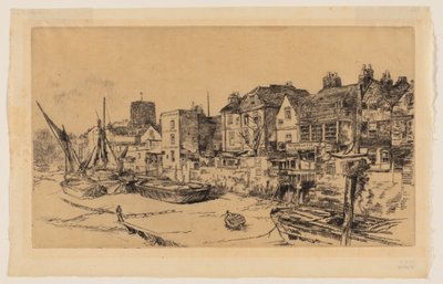 El "Adán y Eva," Viejo Chelsea de James Abbott McNeill Whistler