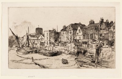 El "Adán y Eva," Viejo Chelsea de James Abbott McNeill Whistler