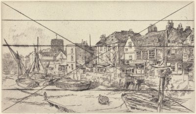 El "Adán y Eva", Viejo Chelsea de James Abbott McNeill Whistler