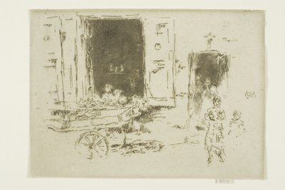 El barrio - Quartier des Marolles, Bruselas de James Abbott McNeill Whistler