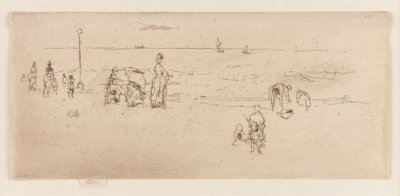 La playa, Ostende de James Abbott McNeill Whistler