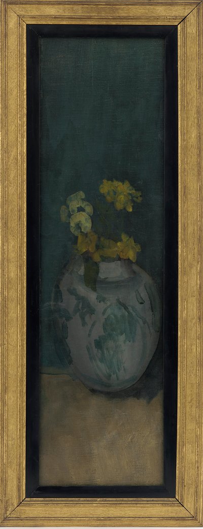 La chica azul (fragmento): Amarillo y azul de James Abbott McNeill Whistler