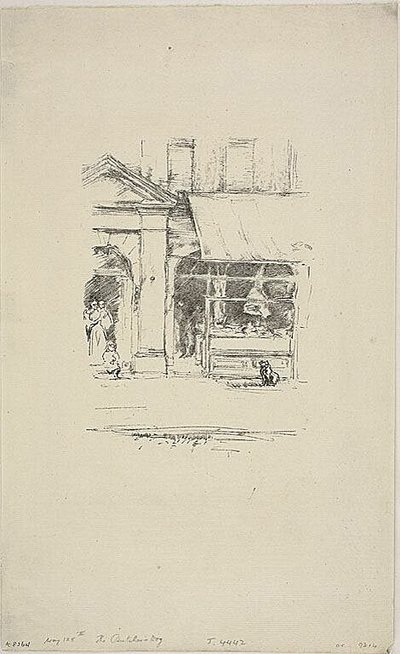 El perro del carnicero de James McNeill Whistler