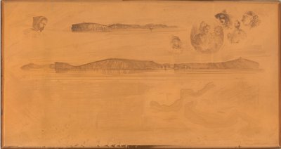 La placa de la encuesta costera de James Abbott McNeill Whistler