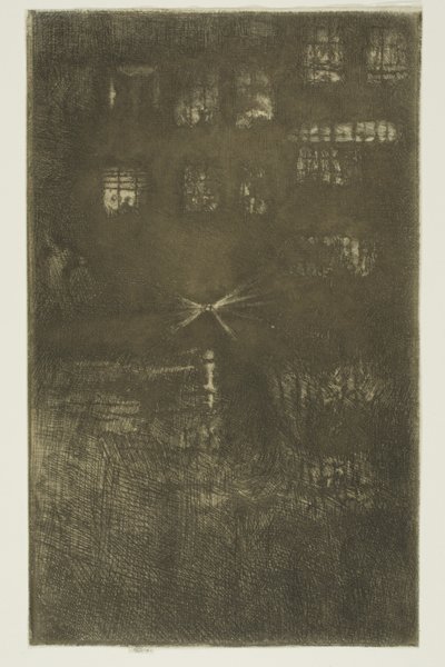 La casa de baile: Nocturno de James Abbott McNeill Whistler