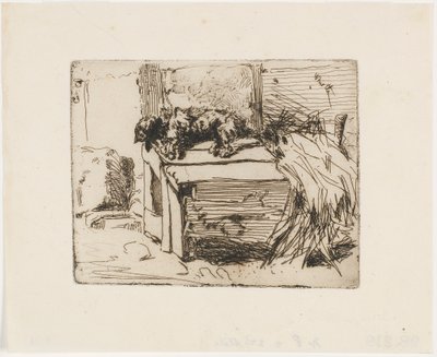El perro en la perrera de James Abbott McNeill Whistler